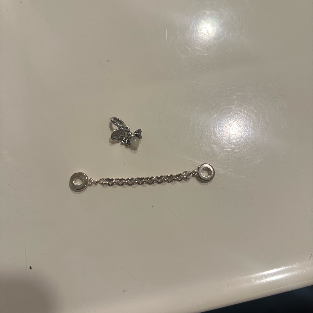 Pandora charm and chain